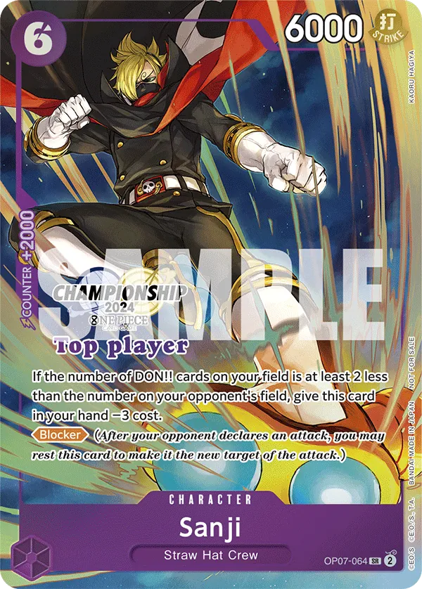 Sanji OP07-064 Alternate Art