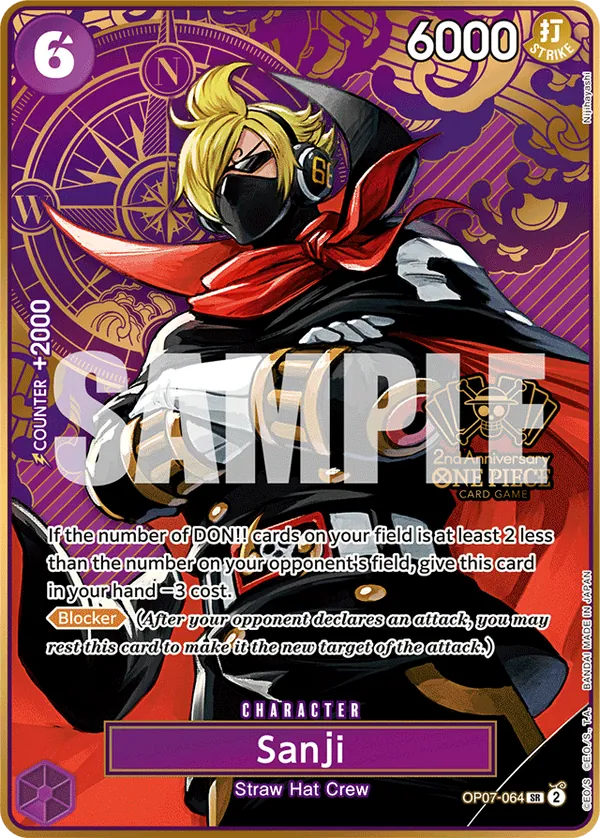 Sanji OP07-064 Alternate Art