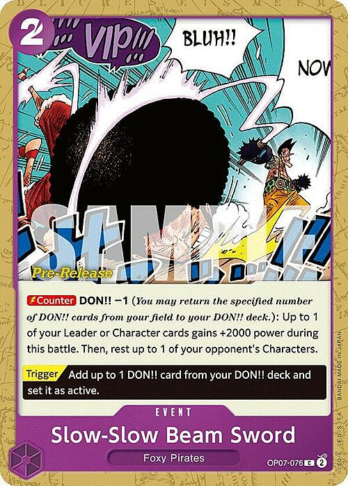 Slow-Slow Beam Sword OP07-076 Normal