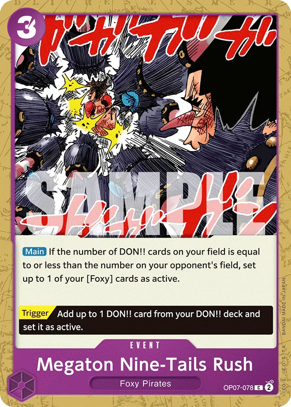 Megaton Nine-Tails Rush OP07-078 Normal