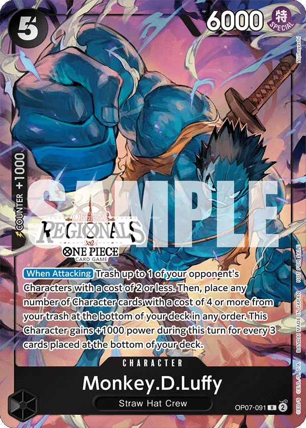 Monkey.D.Luffy OP07-091 Alternate Art