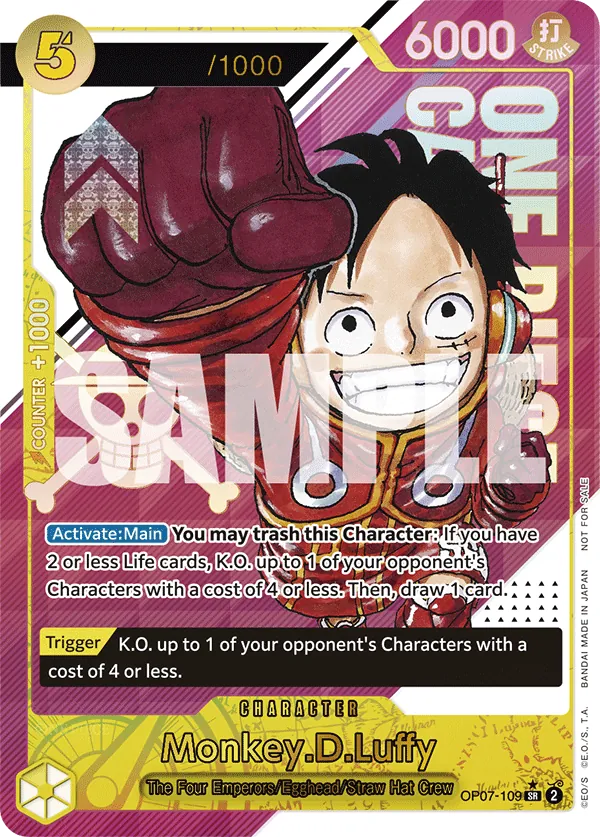 Monkey.D.Luffy OP07-109 Alternate Art