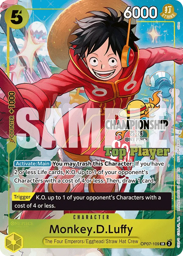 Monkey.D.Luffy OP07-109 Alternate Art