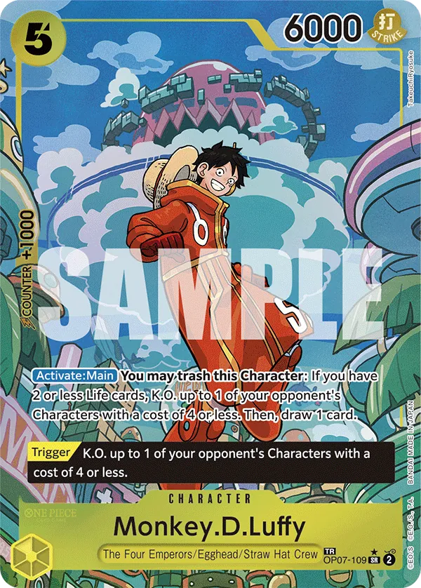 Monkey.D.Luffy OP07-109 Alternate Art