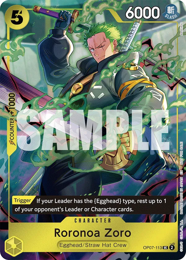 Roronoa Zoro OP07-113 Alternate Art