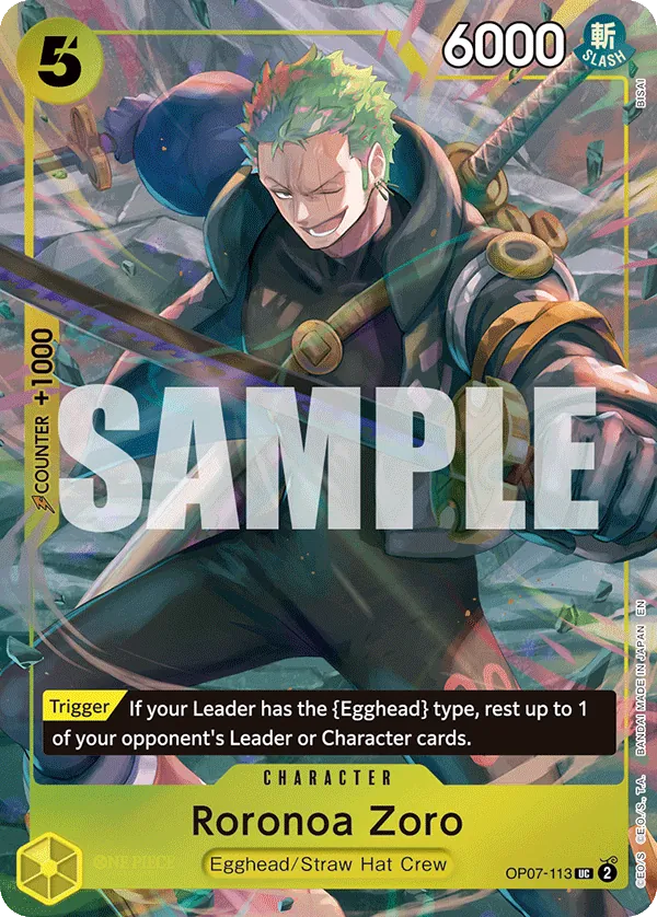 Roronoa Zoro OP07-113 Alternate Art