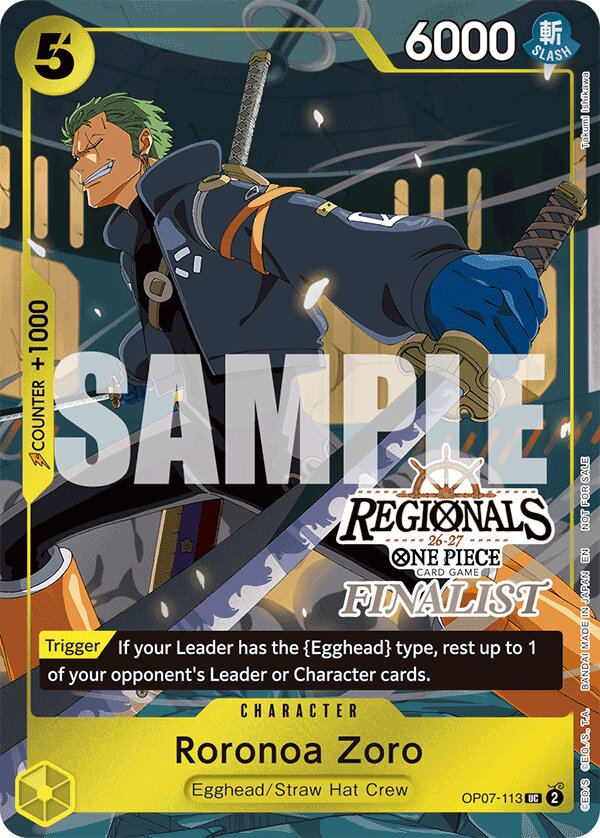 Roronoa Zoro OP07-113 Alternate Art