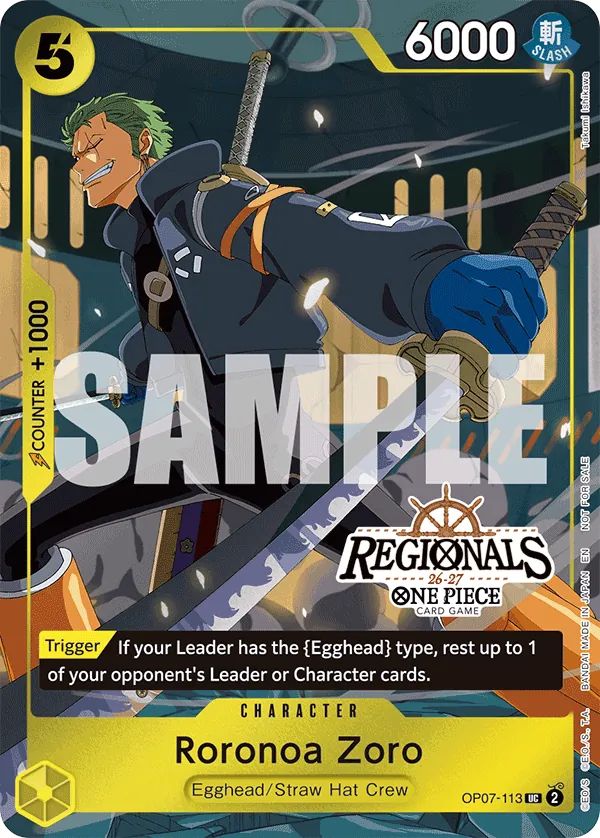 Roronoa Zoro OP07-113 Alternate Art