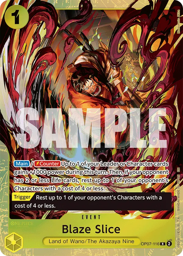 Blaze Slice OP07-116 Alternate Art