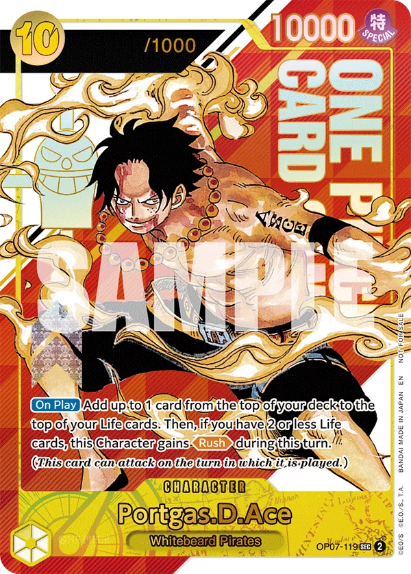 Portgas.D.Ace OP07-119 Alternate Art