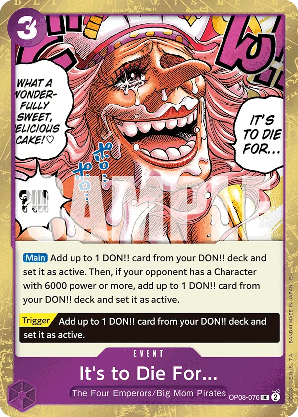 It's to Die For... OP08-076 Pirate Foil