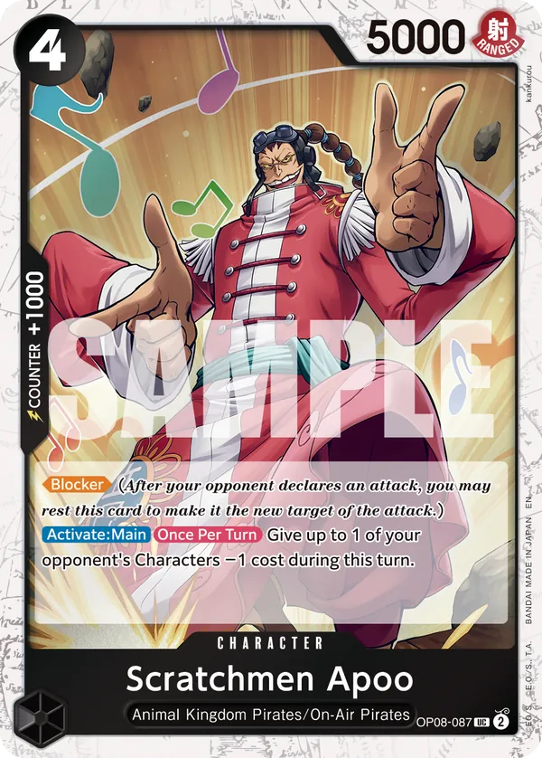 Scratchmen Apoo OP08-087 Pirate Foil