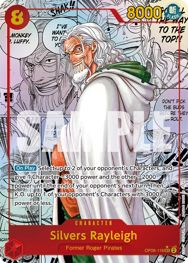 Silvers Rayleigh OP08-118 Manga Rare