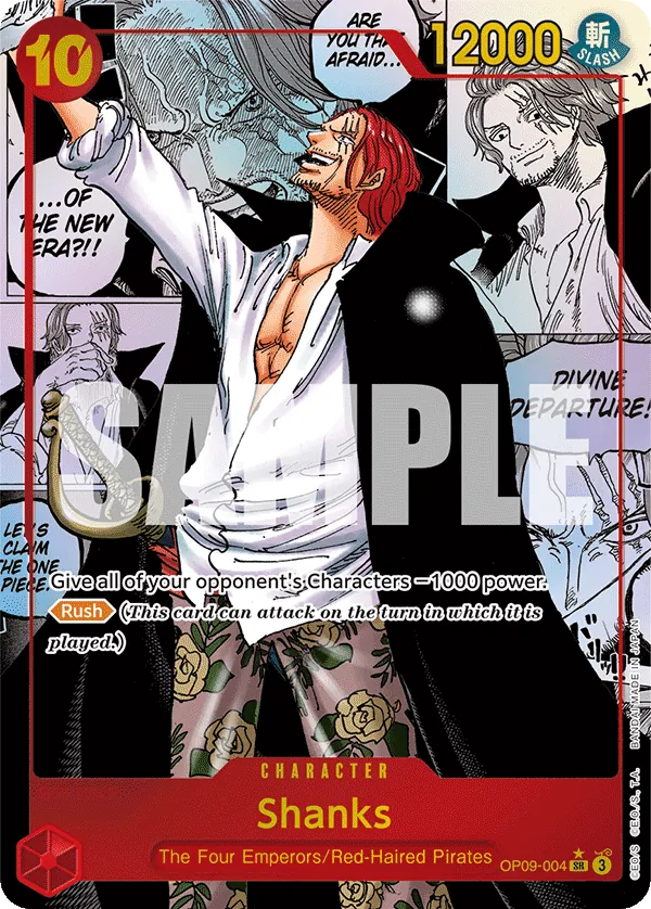 Shanks OP09-004 Manga Rare