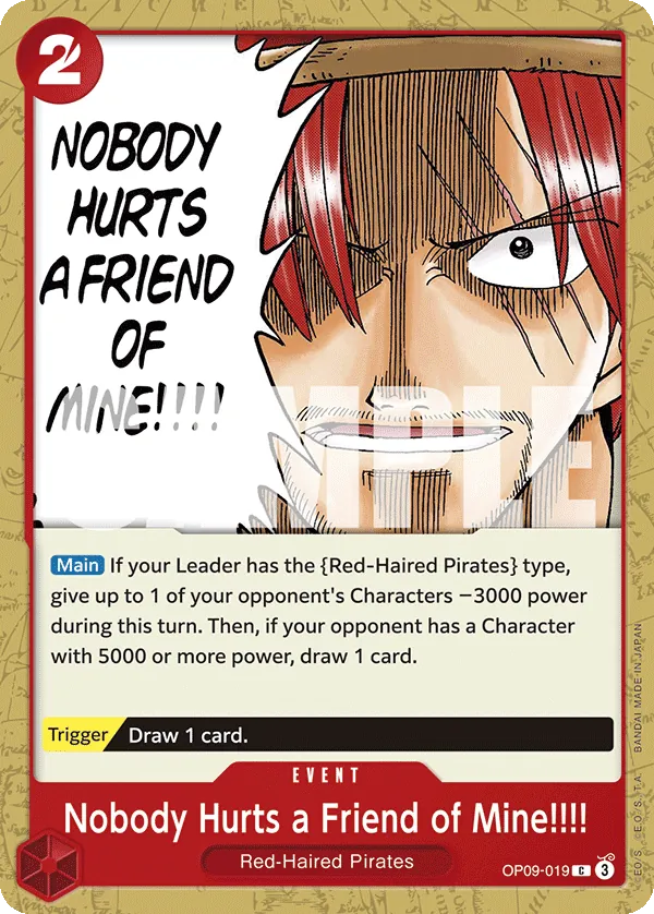 Nobody Hurts a Friend of Mine!!!! OP09-019 Normal