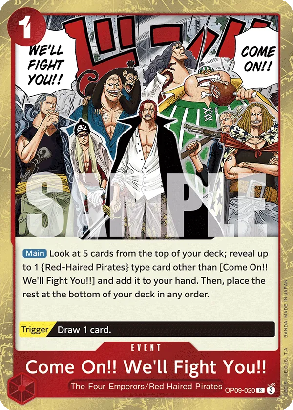 Come On!! We'll Fight You!! OP09-020 Reprint