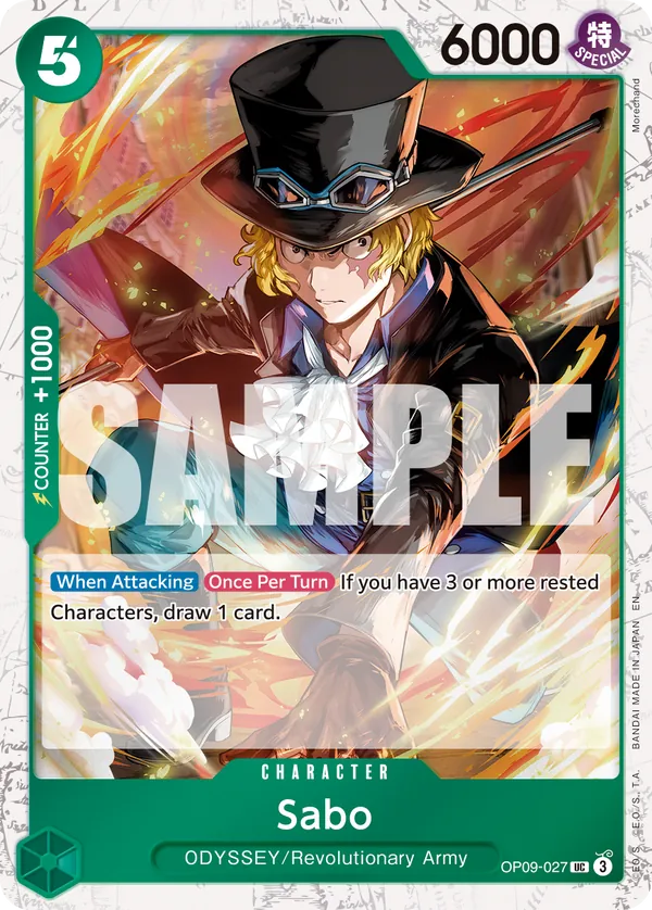 Sabo OP09-027 Pirate Foil
