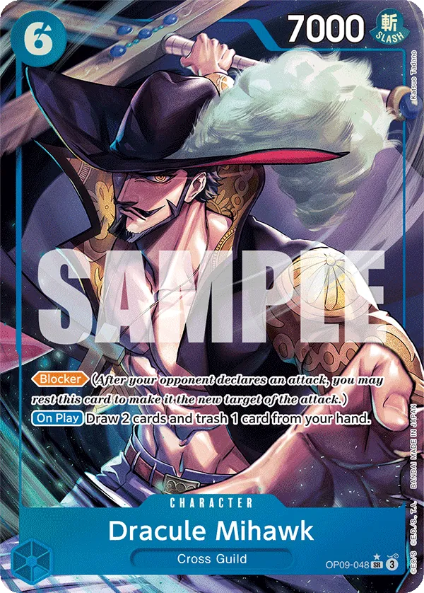 Dracule Mihawk OP09-048 Parallel