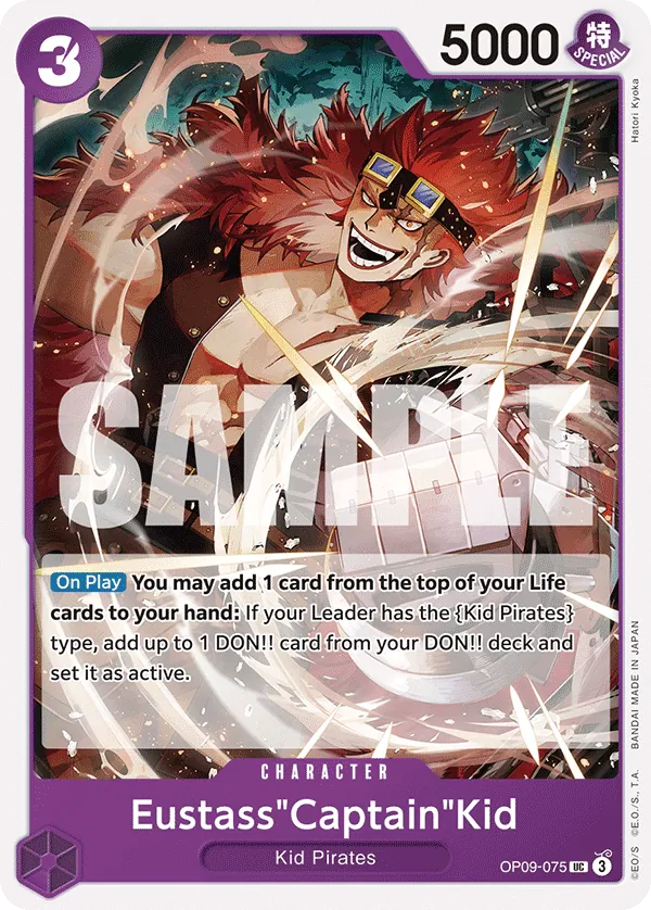 Eustass"Captain"Kid OP09-075 Normal