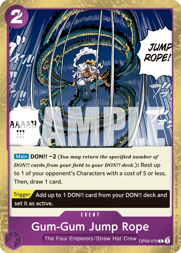 Gum-Gum Jump Rope OP09-079 Pirate Foil