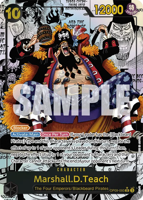 Marshall.D.Teach OP09-093 Manga Rare