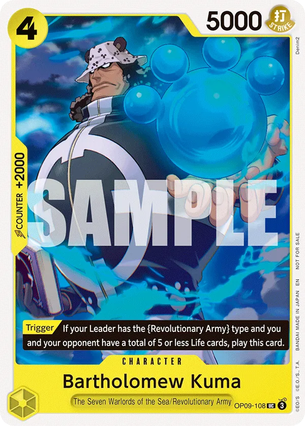 Bartholomew Kuma OP09-108 Alternate Art