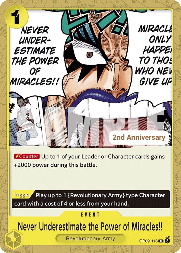 Never Underestimate the Power of Miracles!! OP09-116 Normal