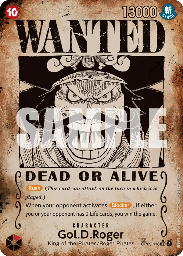 Gol.D.Roger OP09-118 Alternate Art