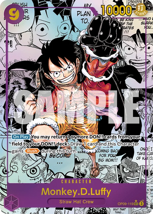 Monkey.D.Luffy OP09-119 Manga Rare