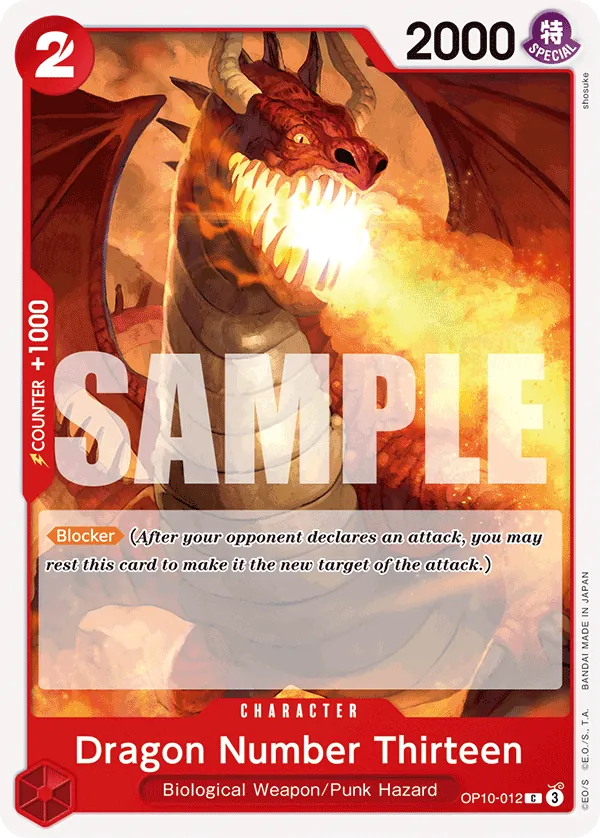 Dragon Number Thirteen OP10-012 Normal