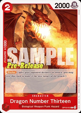 Dragon Number Thirteen OP10-012 Normal