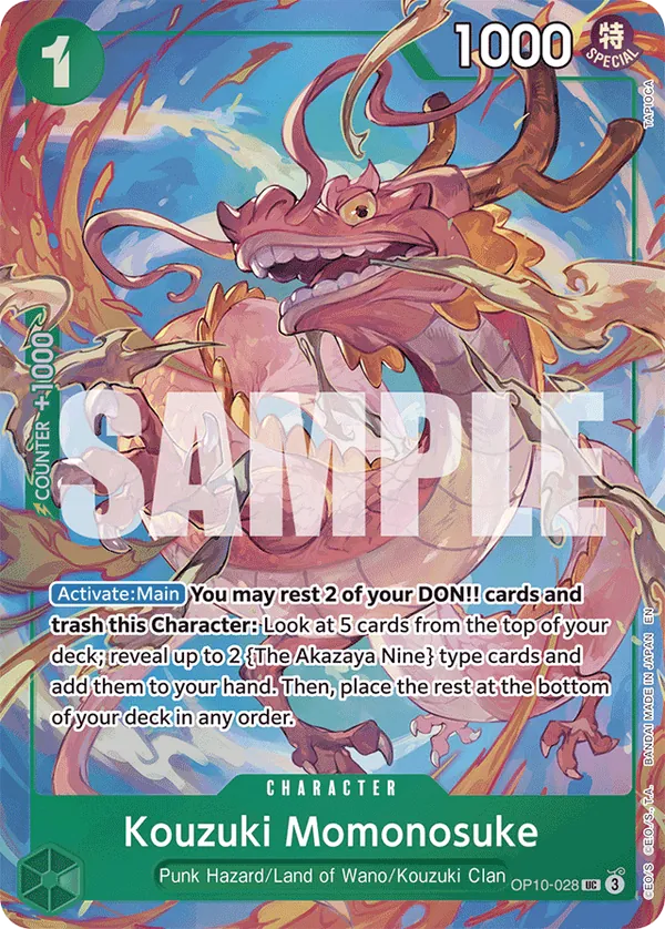 Kouzuki Momonosuke OP10-028 Alternate Art