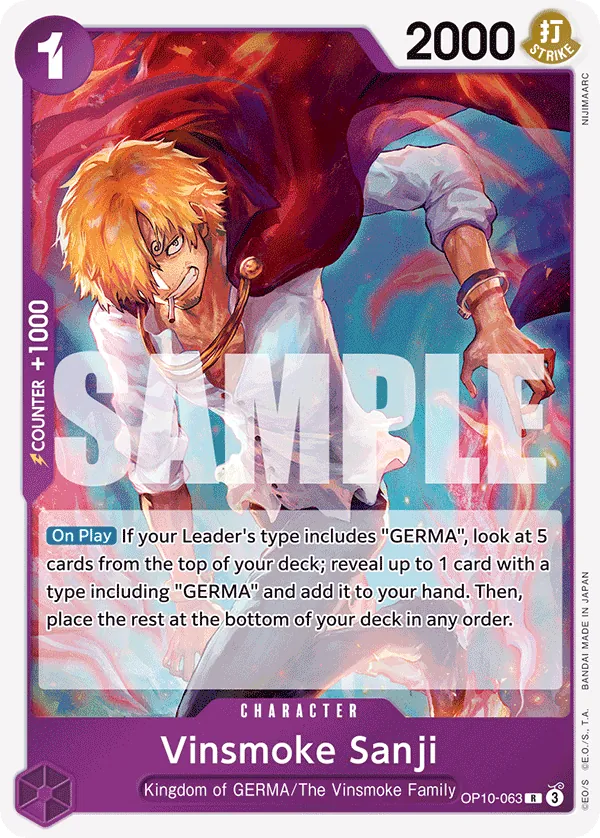 Vinsmoke Sanji OP10-063 Normal