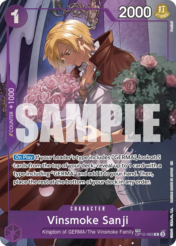 Vinsmoke Sanji OP10-063 Alternate Art