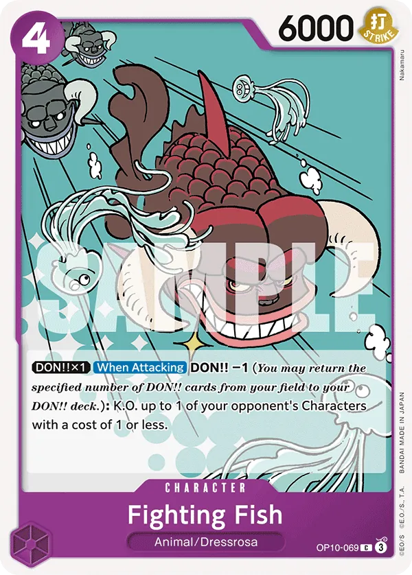 Fighting Fish OP10-069 Normal