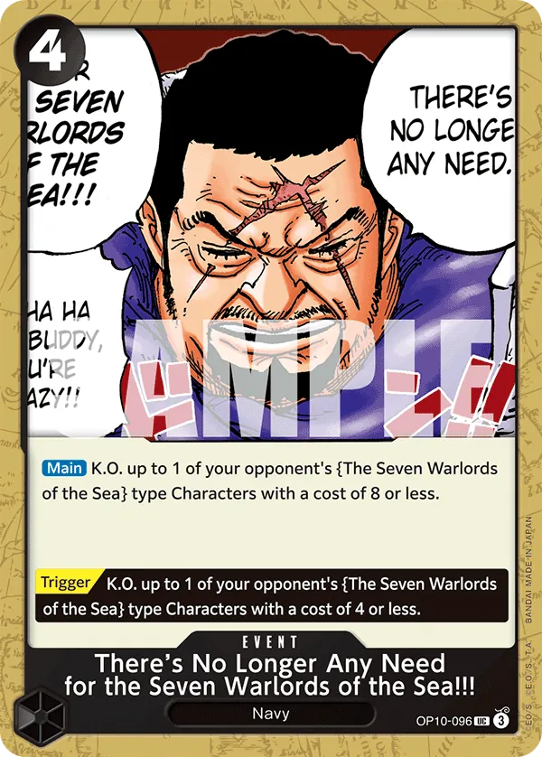 There’s No Longer Any Need for the Seven Warlords of the Sea!!! OP10-096 Normal