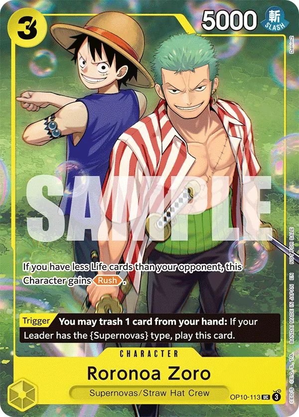 Roronoa Zoro OP10-113 Alternate Art
