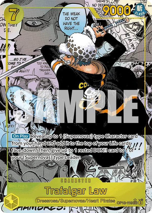 Trafalgar Law OP10-119 Manga Rare