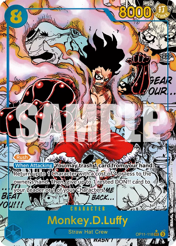 Monkey.D.Luffy OP11-118 Manga Rare