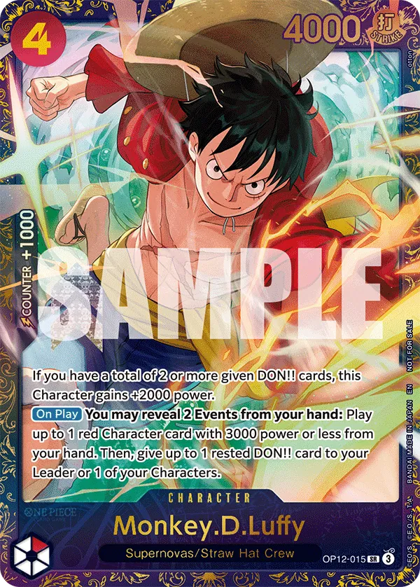 Monkey.D.Luffy OP12-015 Alternate Art