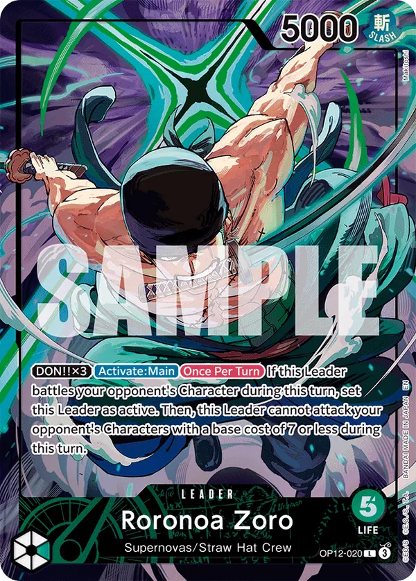 Roronoa Zoro OP12-020 Alternate Art