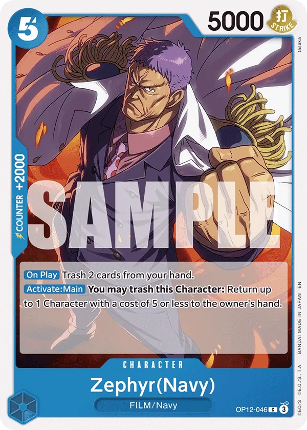 Zephyr(Navy) OP12-046 Normal