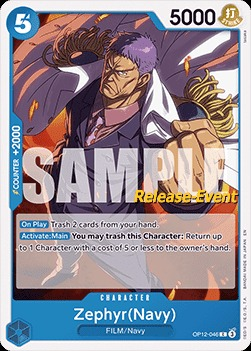Zephyr(Navy) OP12-046 Normal