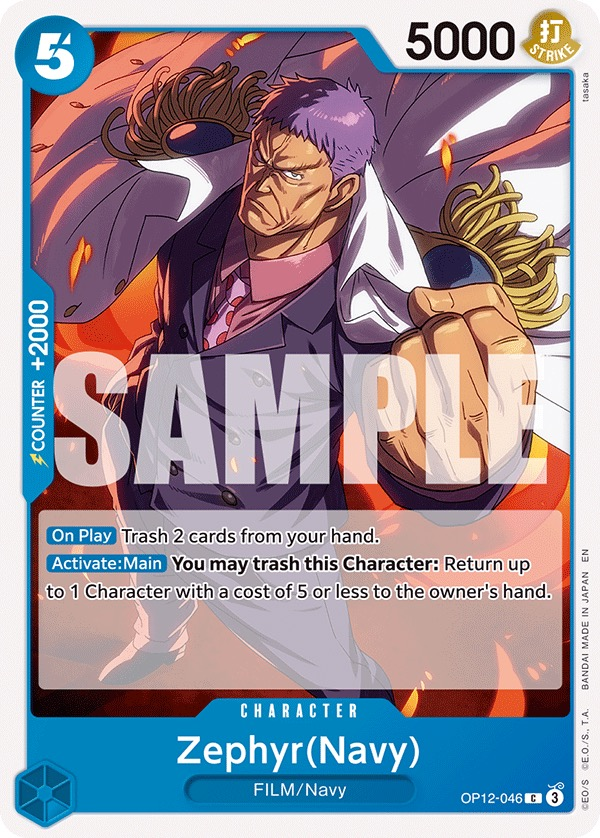 Zephyr(Navy) OP12-046 Normal