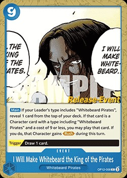 I Will Make Whitebeard the King of the Pirates OP12-058 Normal