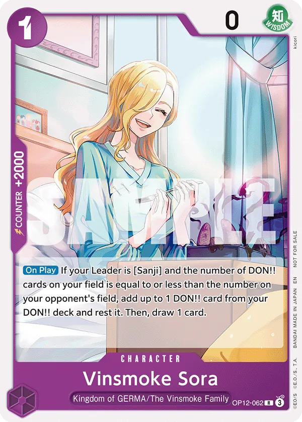 Vinsmoke Sora OP12-062 Alternate Art