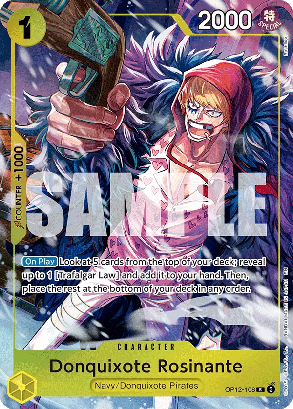 Donquixote Rosinante OP12-108 Alternate Art