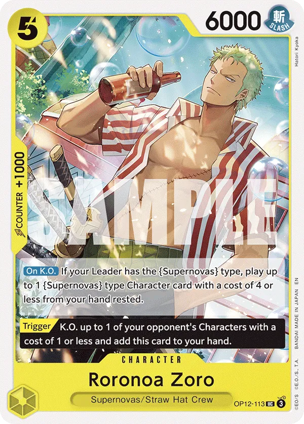 Roronoa Zoro OP12-113 Normal