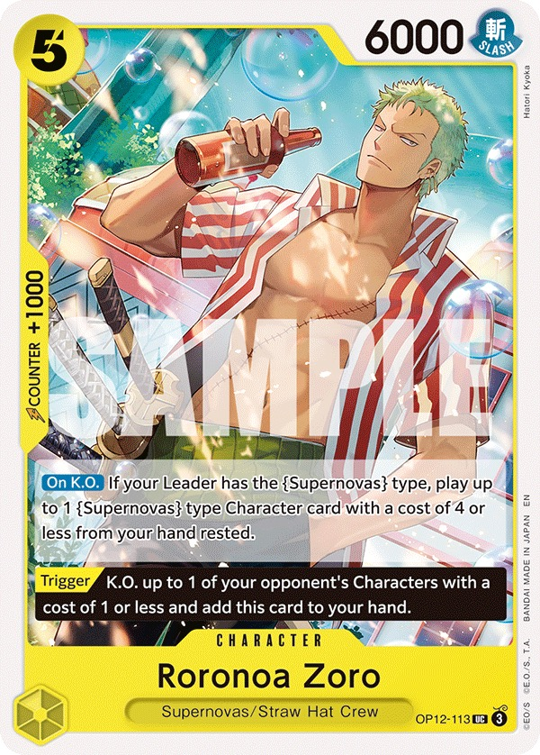 Roronoa Zoro OP12-113 Normal