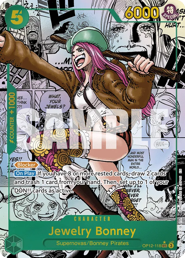 Jewelry Bonney OP12-118 Manga Rare